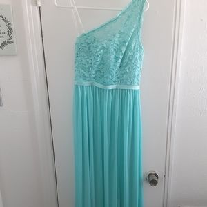 David's Bridal Dress Size 4, color: Spa